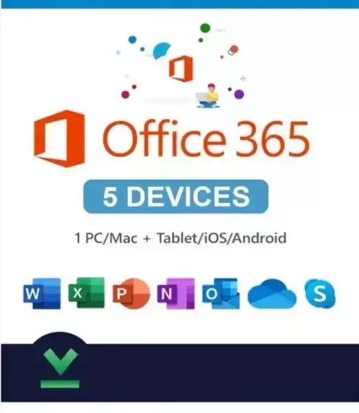 Office 365 Pro Plus (5 Devices) - Lifetime Account | 100GB OneDrive